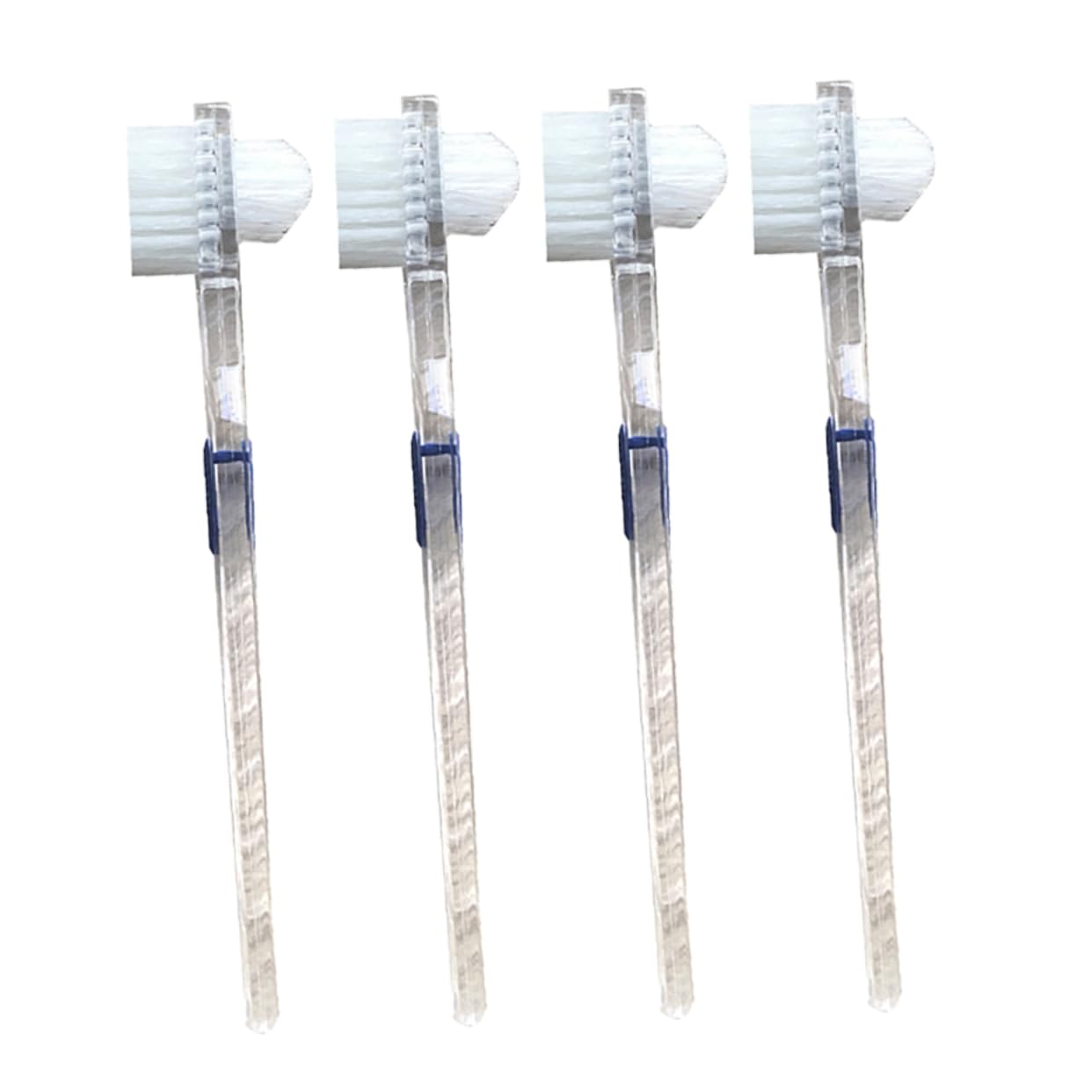 FOMIYES False Brush Double-Sided Soft Bristles Non-Slip Handle Brush for Dentures