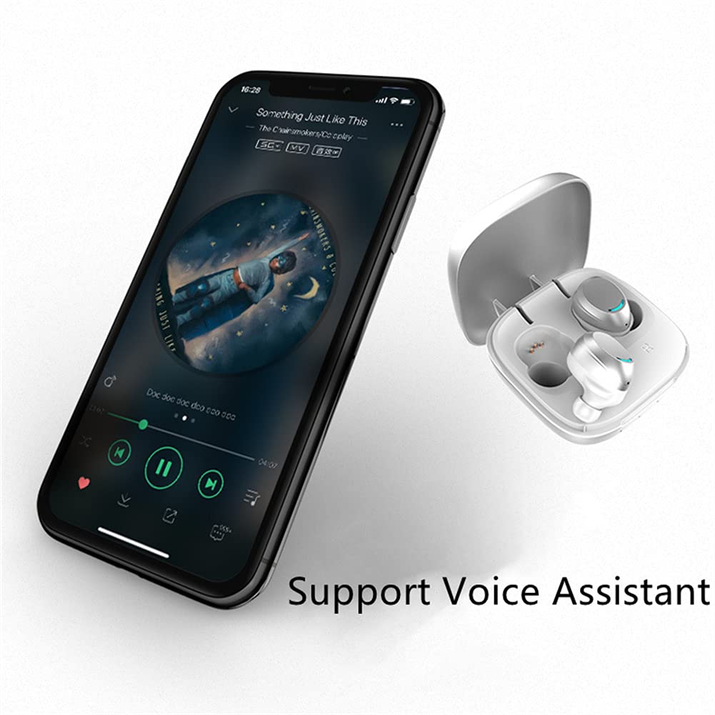 Cuffie Bluetooth in Auricolari in Esecuzione dell'orecchio con Rumore cancellazione del Microfono, Cuffie Auricolari Wireless con Microfono, per Lavoro, Sport, Gioco