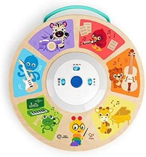 Baby Einstein, Hape, Cal's Smart Sounds Symphony Magic Touch Wooden Electronic Activity Toy 3 Languages (English, French & Spanish), 3 Modes, Ages 6 Months+