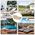 NEVERLAND Waterproof Patio Lounge Chair Cover, Outdoor Chaise Lounge Covers with Heavy Duty Material, 420D Waterproof Outdoor Chairs Cover 82L x 57W x 32H inch Golden