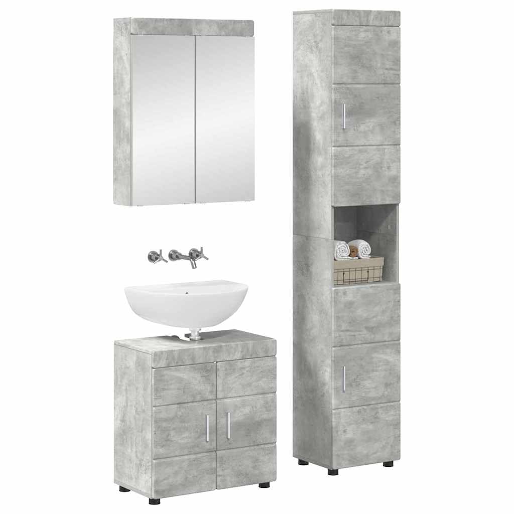 Juego de muebles de baño Tulum gris para renovar tu hogar con estilo minimalista