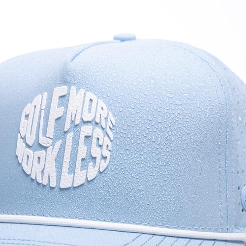 Image of BRIMZ Golf Performance Hat - Tee Holder & Magnetic Brim - Breathable Sweat & Water Resistant Golfing Snapback Cap