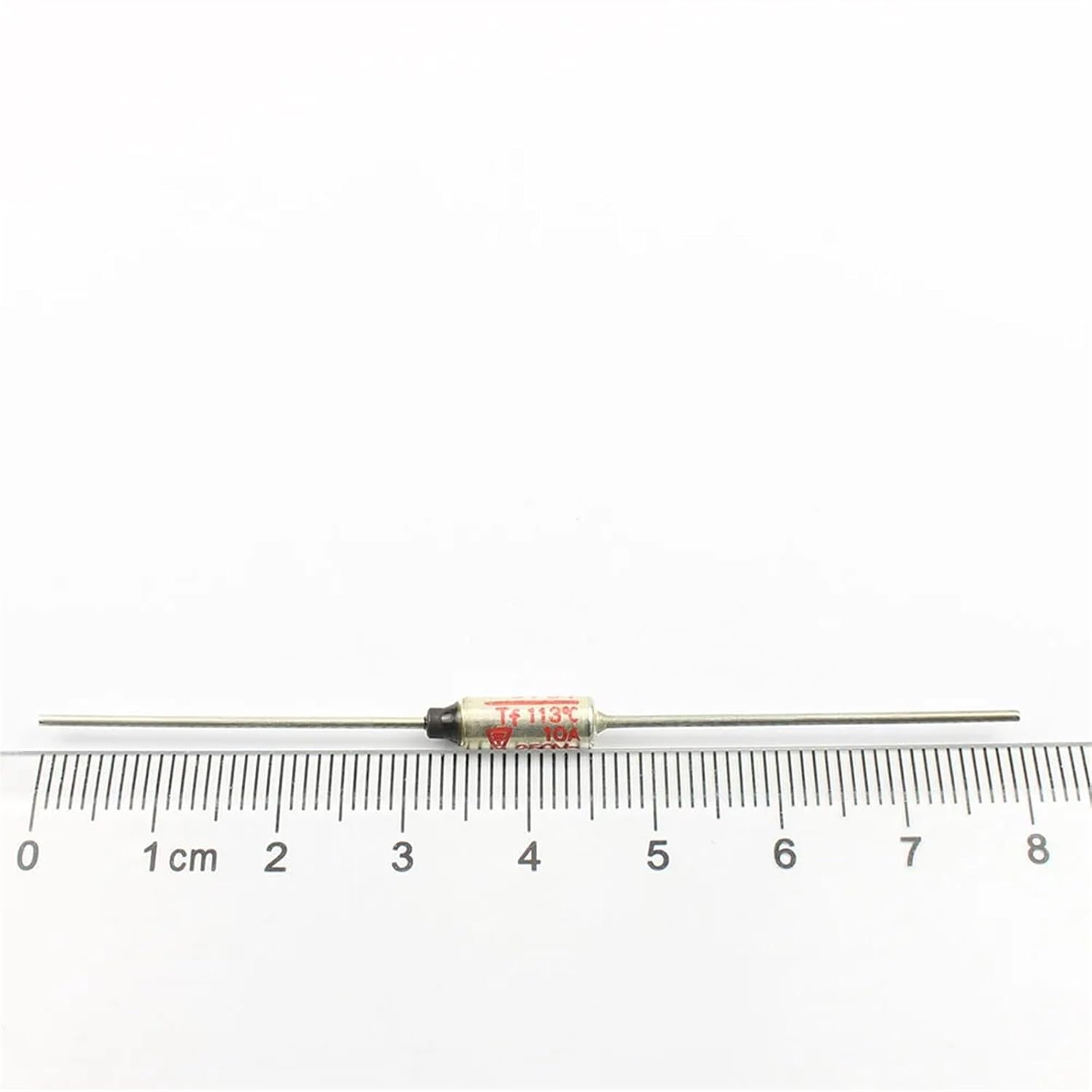 10pcs Thermal Fuse SF109E-1 113C 113 Celsius Degree TF Cutoff 10A 250V SF Temperature Axial Lead Links