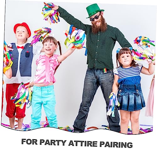 FRCOLOR 4 pcs Elastic Waist Belts Stretchy Belts for Boys Lightweight Comfortable Waistbands with Stylish Blue Star Brown Dot Stripe Designs3