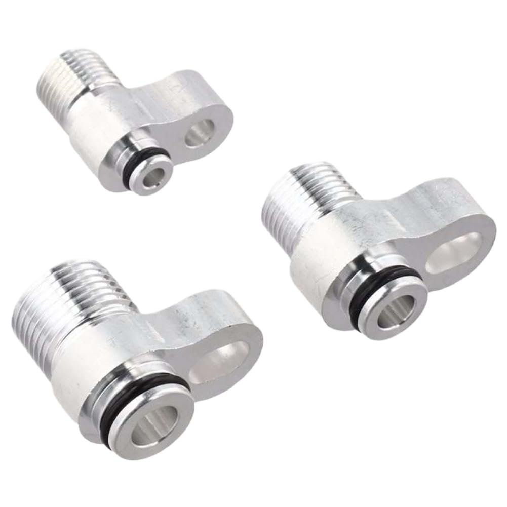 Jzvgsktnz Onecolor A/C Lines Condenser Radiator Fitting Adapter Hose Set 3 Pieces Compatible With R134a Air Conditioner Radiator