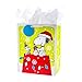 Hallmark Large Peanuts Christmas Gift Bag with Tissue Paper (Snoopy on Doghouse)
