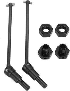 Eixo de transmissão RC, mão de obra fina eixo de transmissão RC dianteiro e traseiro para carros JLB 1/10 RC (preto)