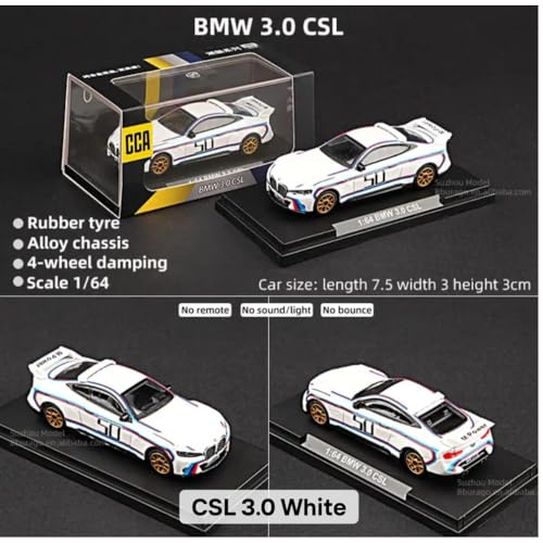 Image of CCA 1:64 Acrylic BMW 3.0 CSL Collection Cool Car Series 3+ Years (White)