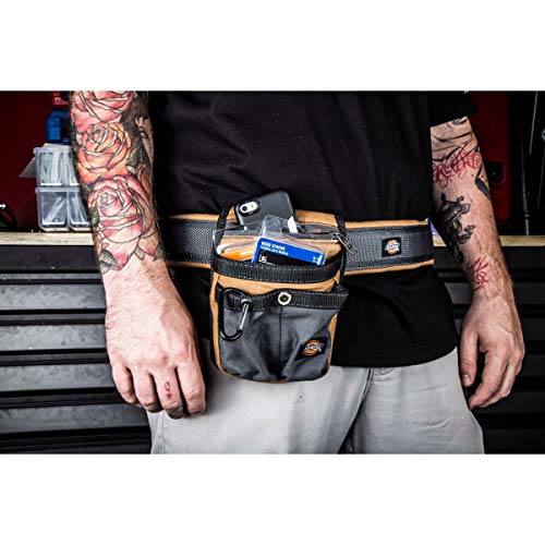 Dickies Heavy-Duty Padded Work Belt for Contractors, Quick-Release Buckle, Adjustable, 3-Inch Width, Holds Most Tool Belt Pouches, Grey/Tan4