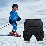 osmanthus Kinder Snowboard Schutzhosen, Protektorenhose Hüft-Schutz-Shorts 3D Gepolsterter Hintern Weiche Kurze Hose Skate Hockey Roller Skating Hüftpolster, Für Outdoor Skifahren Snowboarden
