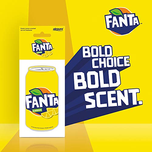 airpure FANTA Lemon CAN Car Freshener by Airpure, Freshens Vehicle Interior Air, Fresheners for Men and Women, Fresh Scent,CC-PC-FL-327 - Image 3