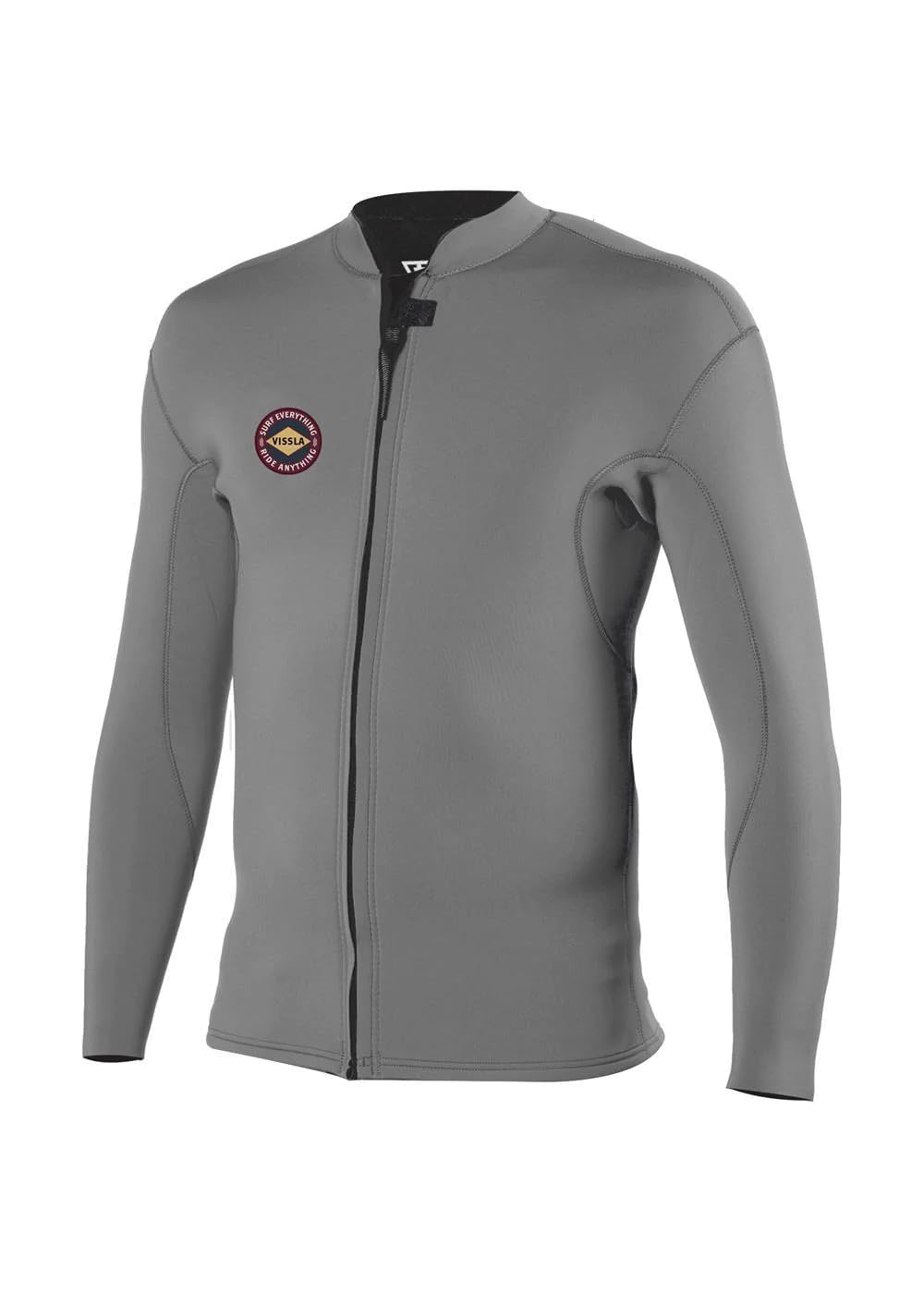 Solid Sets 2Mm Front Zip Wetsuit Jacket Grey S
