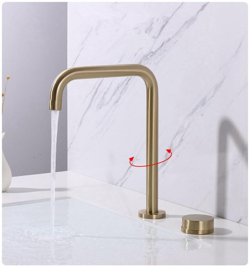 Robinet de salle de bain en or brossé pour rénover votre vasque