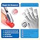 2 Stück 15ml Nagellackentferner Für Gelnägel, Nail Polish Remover, Gelnägel Entferner Kit, Mit Hautschieber und Nagelschaber, Entfernt Schnell und Einfach Gellack, Schadet Dem Nagel Nicht