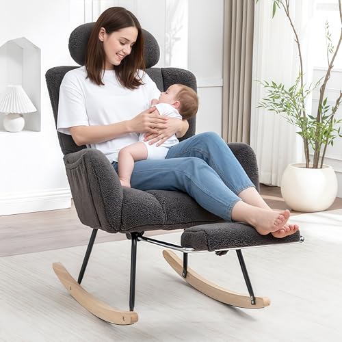 MINCETA Nursing Chair with Footrest