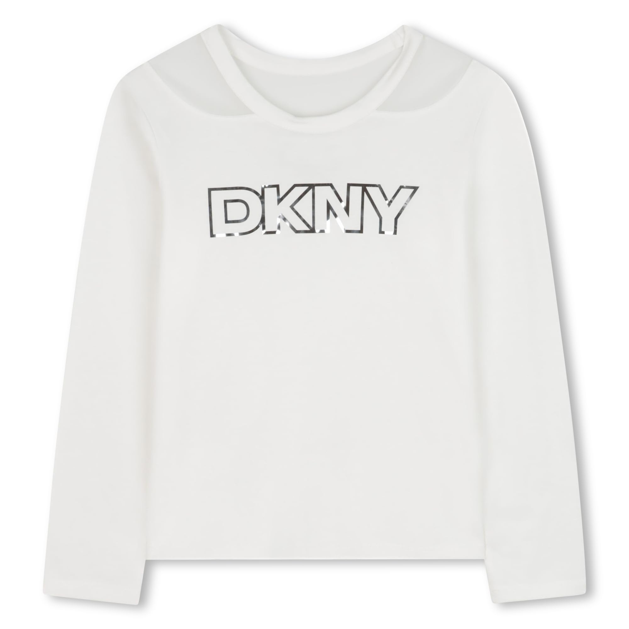 Dkny Kids' Logo Long Sleeve T-Shirt White 6Y