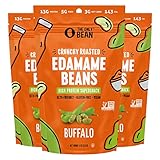 The Only Bean - Crunchy Roasted Edamame Beans (Buffalo), Keto Snacks, Healthy Snacks For Adults and Kids, Low Carb High Protein Snacks, Gluten Free Snack, Vegan Keto Food - 4 oz (3 Pack)