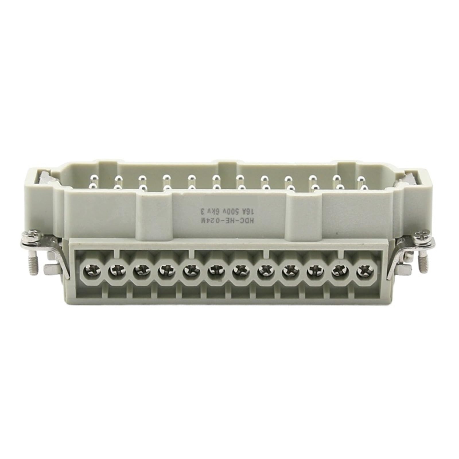 Connecteur robuste 24 broches mâle haute tension 500V contre les coupures de signal