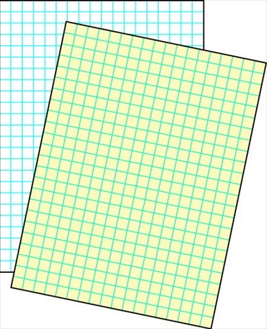 212 Main Cross-Section Ruled Drawing Paper Manila - 1 in. Ruled