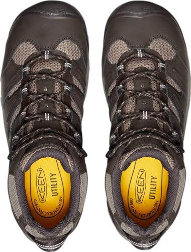 Image of KEEN Utility Men's Lansing Mid Height Steel Toe Waterproof Work Boots