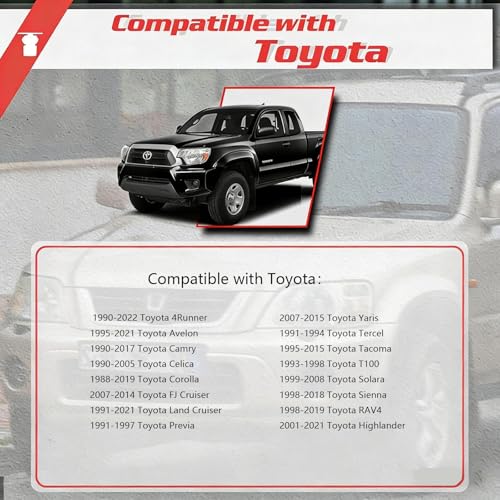 Image of OTUAYAUTO 20PCS Fender Liner Clip - Front Spoiler Trim Panel Shield Retainer Fastener for Toyota Tacoma, Camry, Corolla, Replacement for OEM:90189-06065 90189-A0002
