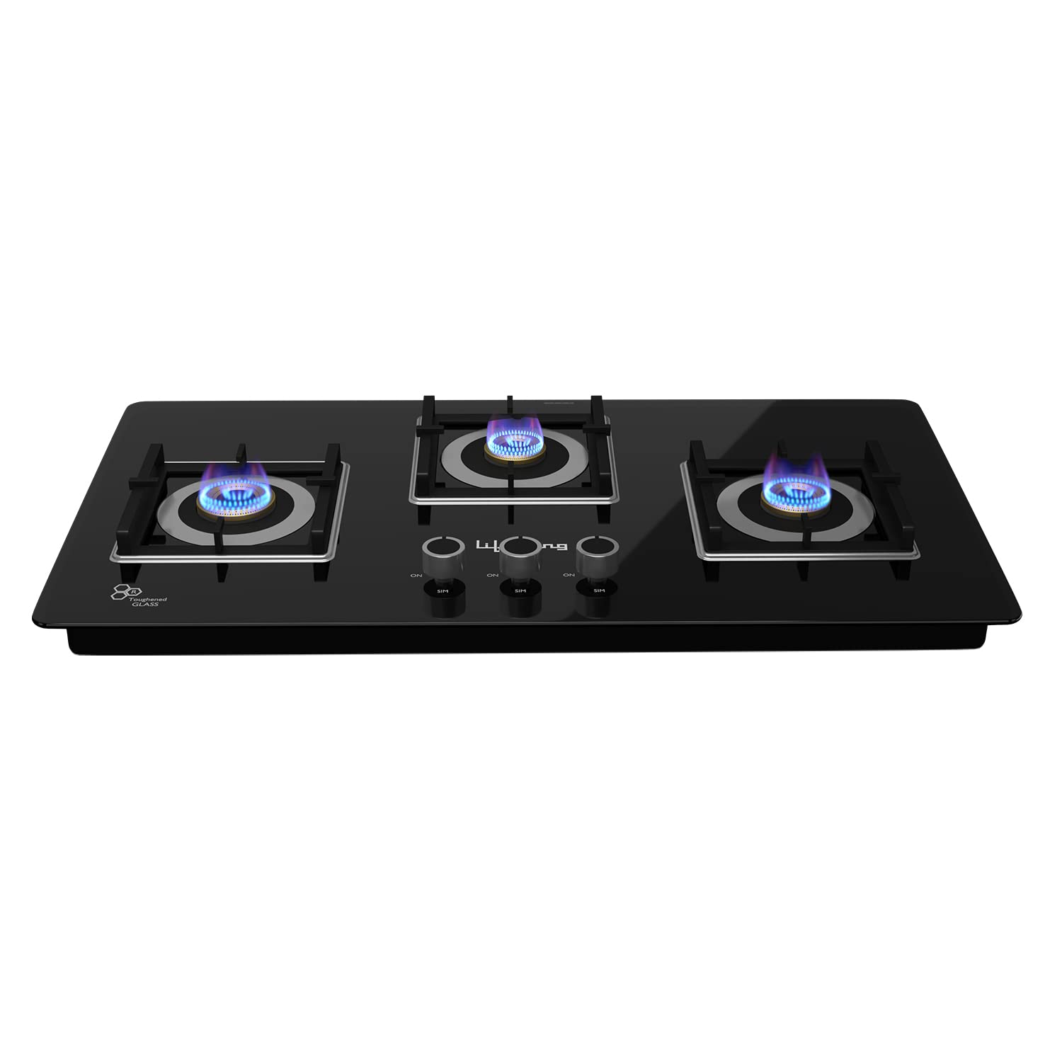 Lifelong LLHT903 Sigma Auto Ignition Counter-Top Hob Top| High Efficiency 3 Burner| Sleek Design| Toughened Glass Top Cooktop (Black, 2 Years warranty)