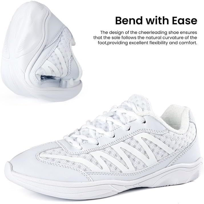 Girls Cheer Shoes with Breathable Design for Cheerleading