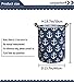 Sanjiaofen Kids Hamper,Collapsible Laundry Baskets,Waterproof Storage Baskets with Leather Handle,Nautical Decor,Toy Organizer (Navy Blue Anchor)