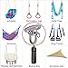 SELEWARE 2 Pieces 2000 lb Capacity Stainless Steel 180° Swing Hangers, Heavy Duty Swing Hooks for Concrete Ceiling Wooden, Hanging Hardware for Por Porch Playground Hammock Gym Swing Sets