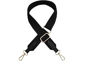 Adjustable Wide Canvas Strap Crossbody Bag