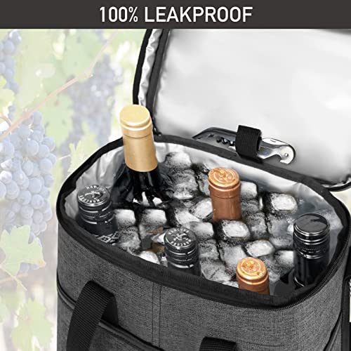 OPUX 6-Bottle Insulated Wine Tote