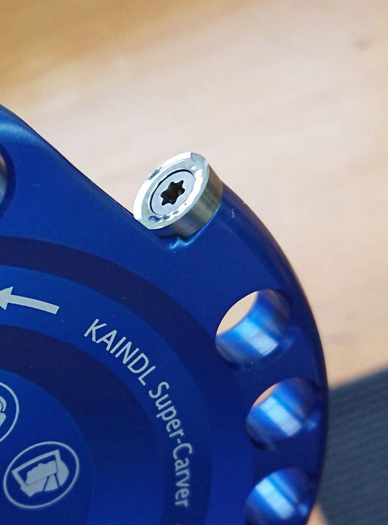 Kaindl Super-Carver V9 tarcza frezarska do szlifierek kątowych 115/125 mm – premium frez do rzeźbienia drewna z ostrzami HW i funkcją widoczności (w blistrze)