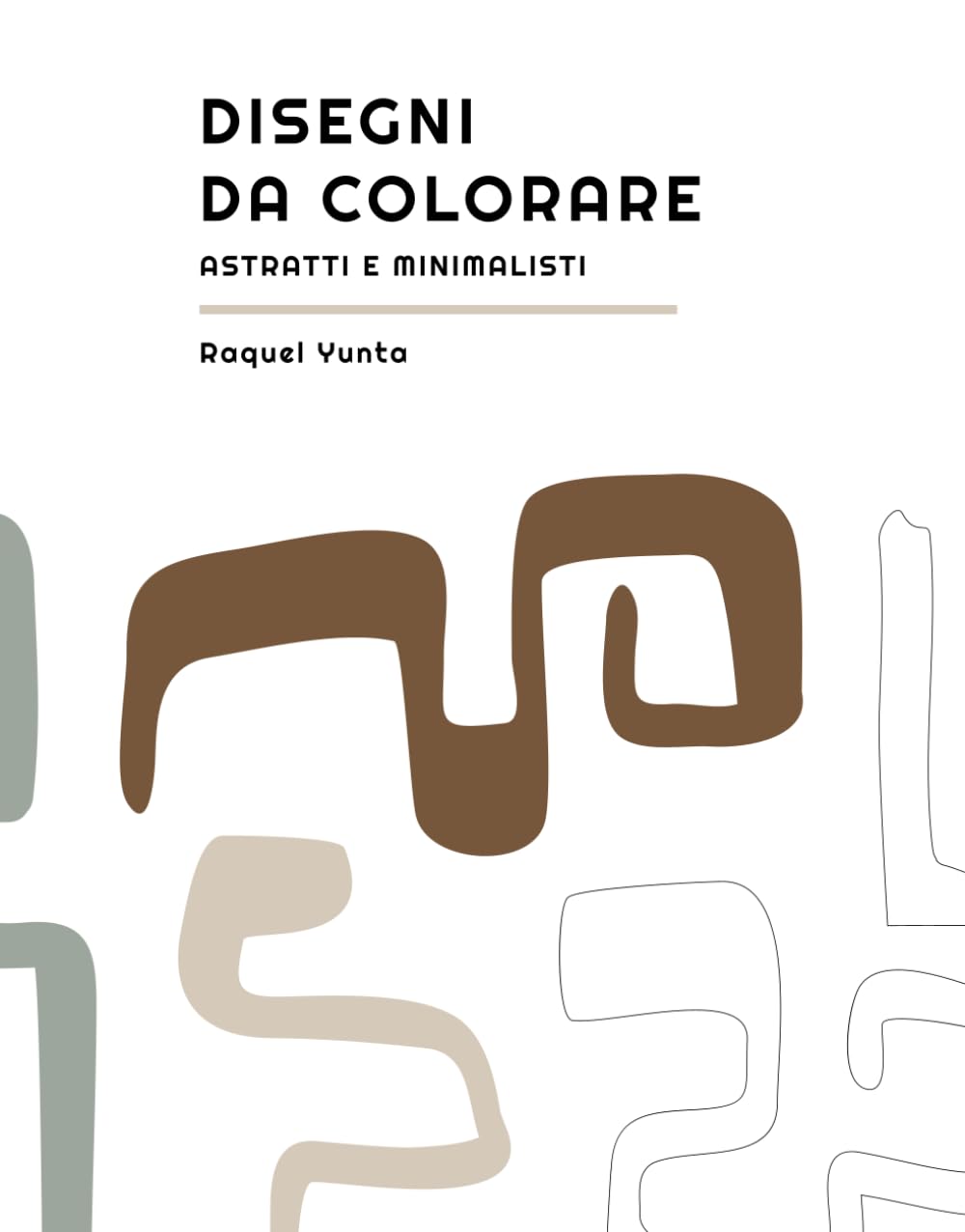 Disegni da colorare astratti e minimalisti