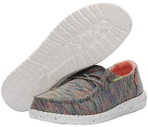 Image of HEYDUDE Girl's Wendy Youth, Peacock Pink, 6 M US Big Kid