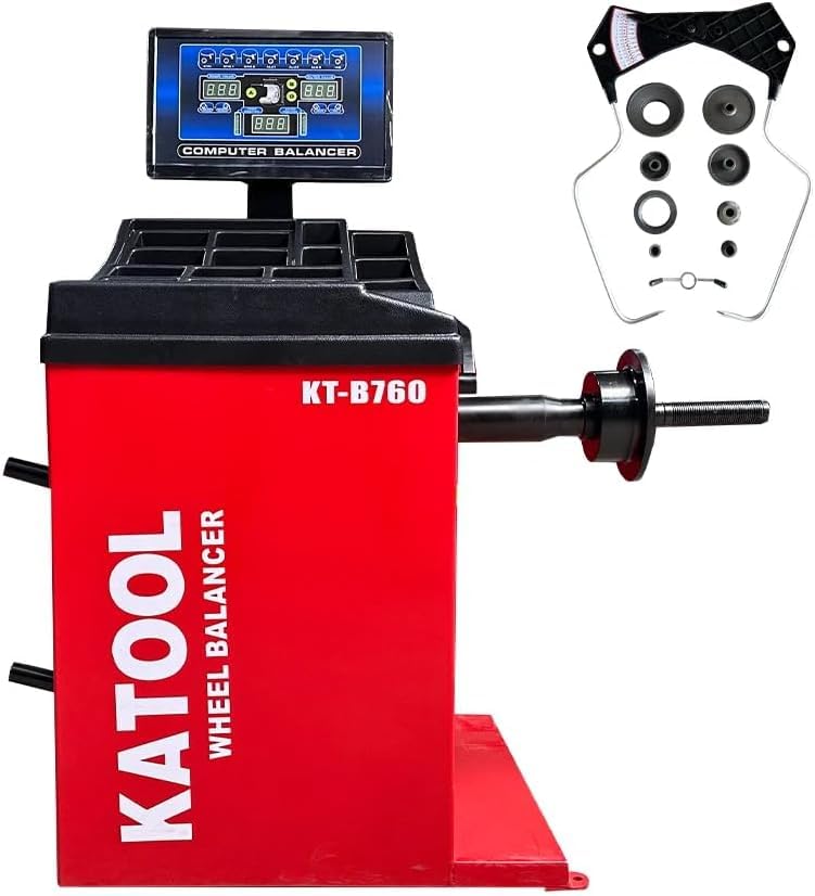 MOTOOL Technology Wheel Balancer KT-B760-T Wheel Balancer Machine with Laser Indicator Tires Home Garage Equipment Tire Repair