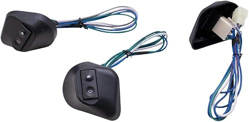 Miniatura 4 de Brock Kit de interruptor universal de repuesto para ventana eléctrica, diseño en ángulo con biseles y cableado, compatible con camionetas de 4