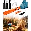 Official Next Generation Cyclone 2X Leaf Blower Air Booster Attachment, Venturi Gutter & Snow Blower Attachment, Increases Airflow for Wet Leaves/Snow, All-Weather, for 2-4 Inch Nozzles (1, Black)