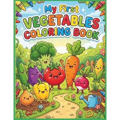 Vegetable Coloring Book for Kids.
