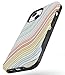 Casely iPhone 15 Case | Ride The Wave | Pastel Rainbow Lined | Bold Case | Compatible with MagSafe
