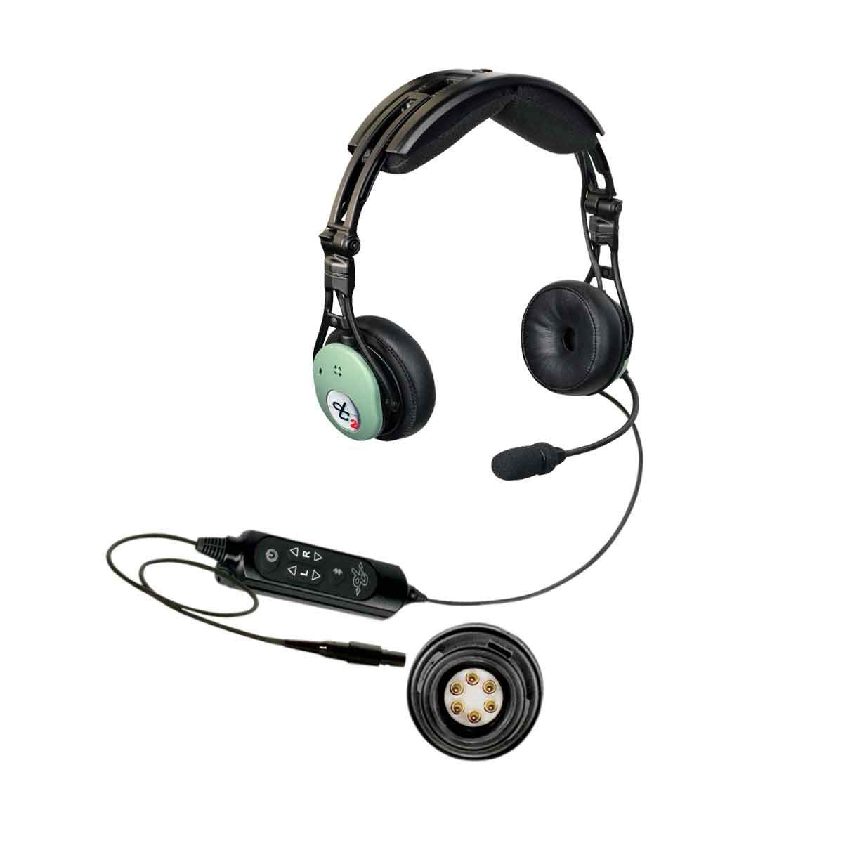 David Clark PRO-X2 ANR Aviation Headset 6-Pin Panel Powered - Bluetooth