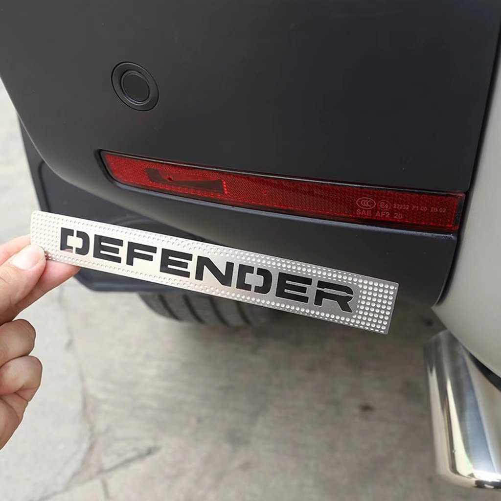SHIFENG Kompatibel mit Defender 90 110 2020 2021 2022 Edelstahl Auto Nebelscheinwerfer Schutz Abdeckung Verkleidung Zubehör