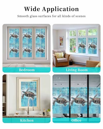 Vinilo Decorativo Ventana 17.7"x39.3" Azul Turquesa miniatura 7