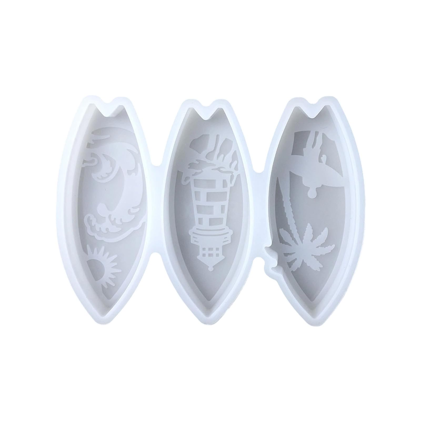 Xjdzineq Multipurpose Surfboard Silicone Craft Cement Plasters Molding Tool Easy Releases Project Food Grade Silicone Surfboard