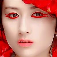 Vista 5 de Go Ho Sello delineador líquido rojo, maquillaje con sello de estrella, bolígrafo impermeable de doble cara, herramientas antimanchas de larga