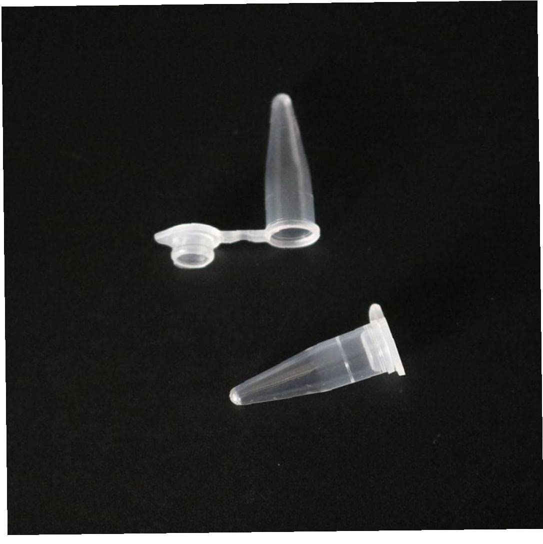 Tubes à centrifuger, 100 Tubes de flacons de microcentrifugeuse Transparents Multi-usages 0,2 avec couvercles attachés