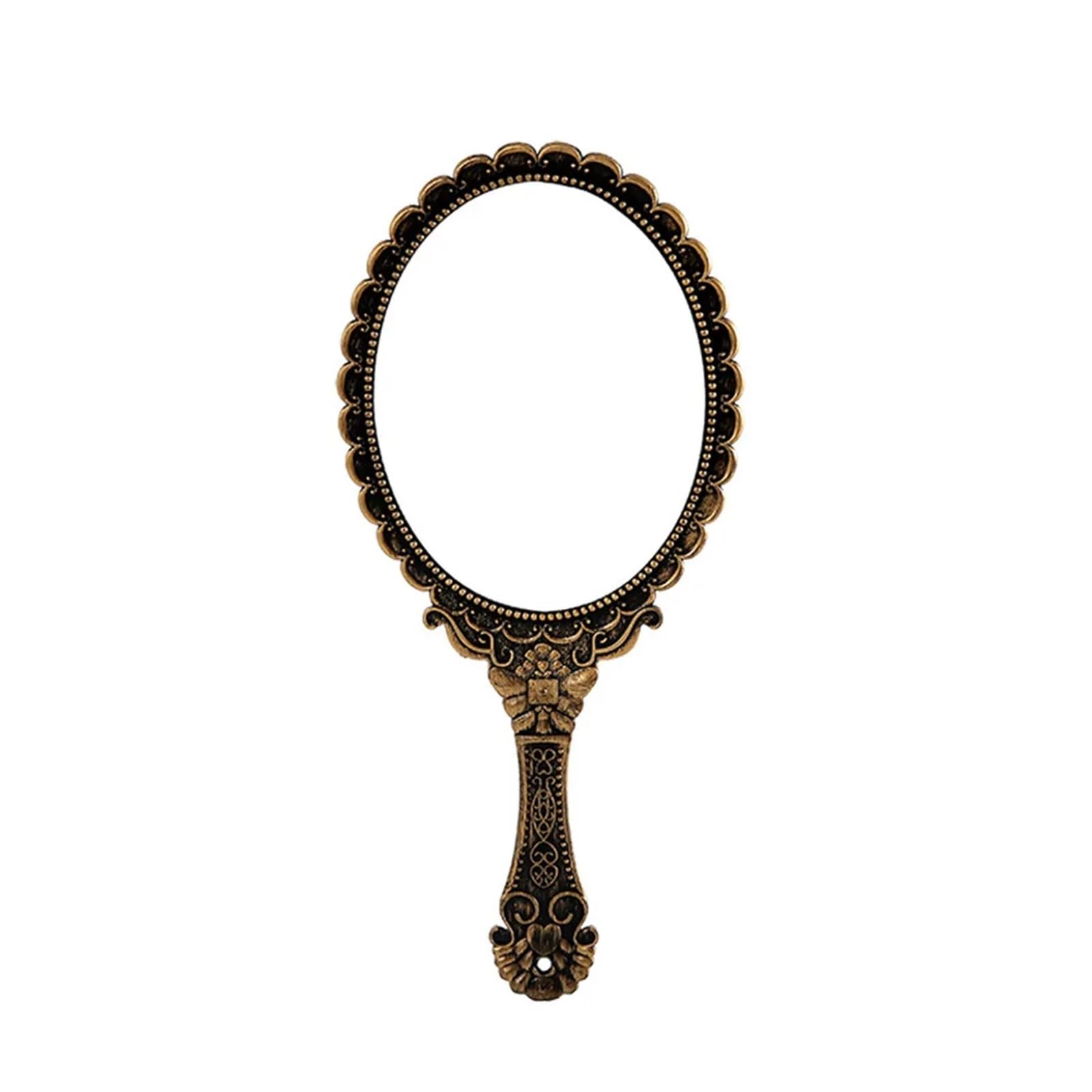 MEYTXOA Makeup Mirror Retro Handheld Vanity Makeup Mirror