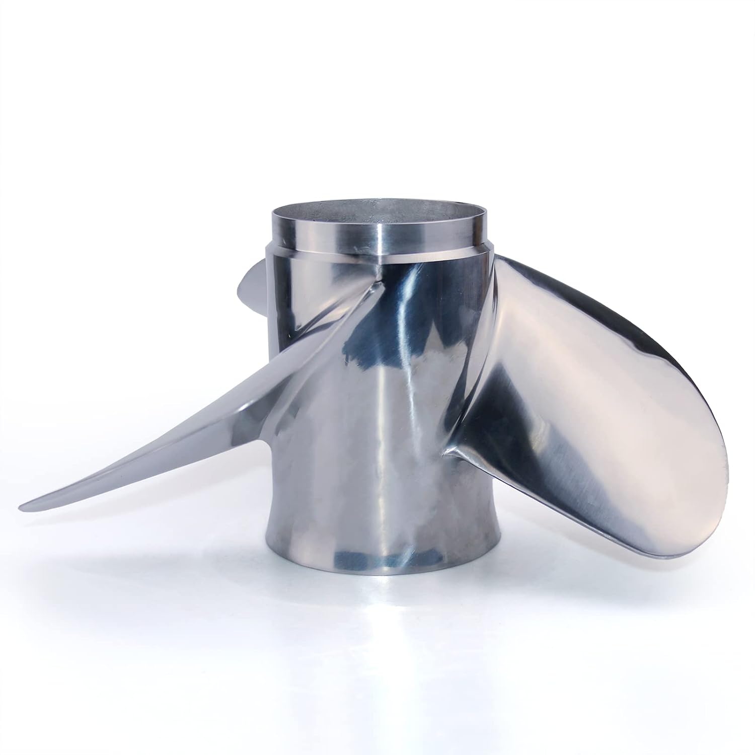 CAPTAIN Stainless Steel Outboard Propeller – 13.5" X 15" Pitch, 13 Spline, Fits Johnson/Evinrude 45-140HP - View #4