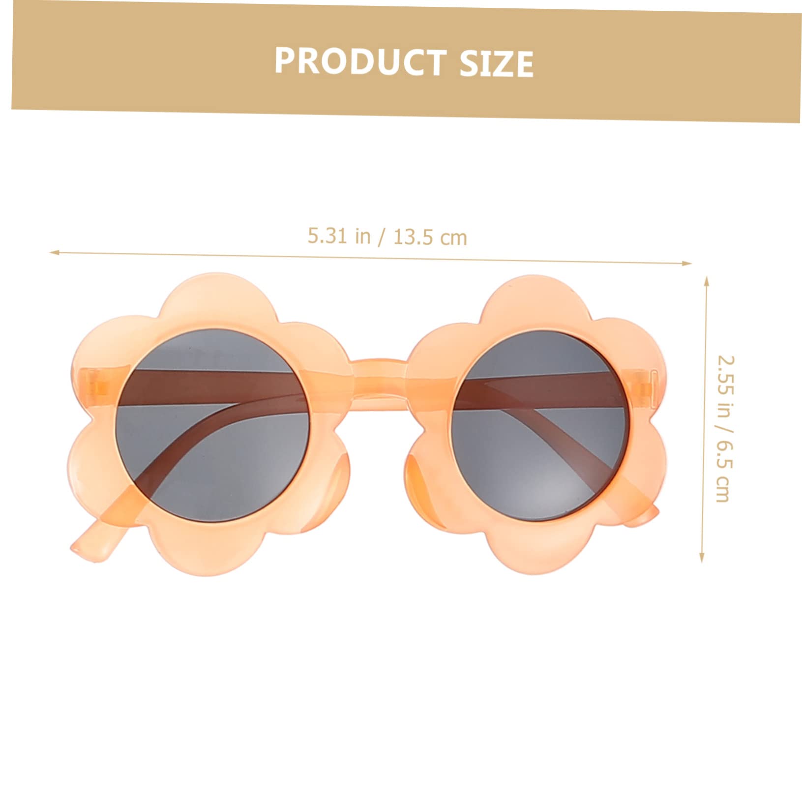 Didiseaon Adorable Flower Glasses for Boys and Girls 6 Pack Toddler Sunglasses for Parties Festivals