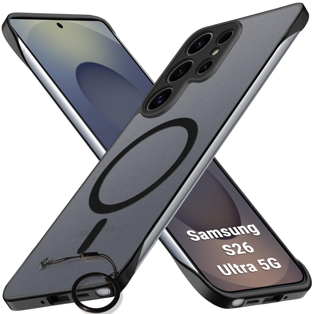 TheGiftKart Hybrid Ultimate Slim Back Case Cover for Samsung Galaxy S2VI (2026) Ultra 5G | Lightweight Profile | Frosted Matte Translucent Hard Cover Case (PC & TPU, MagSafe Compatible, Black Sides)-image-36