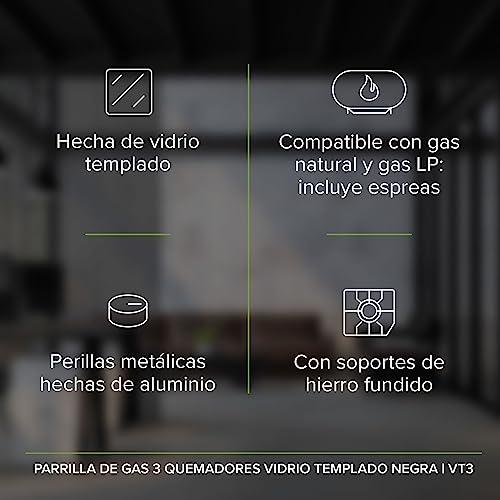 Review de Parrilla de gas vidrio templado para comprar hoy. 15 Imagen adicional